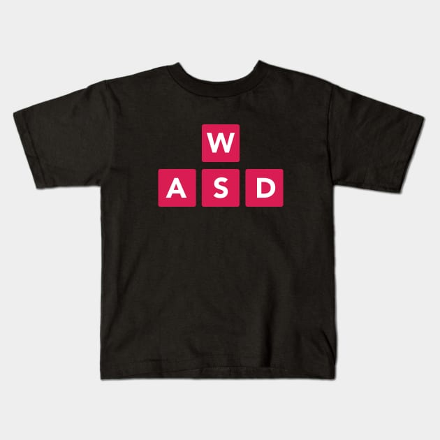 WASD Kids T-Shirt by vladocar